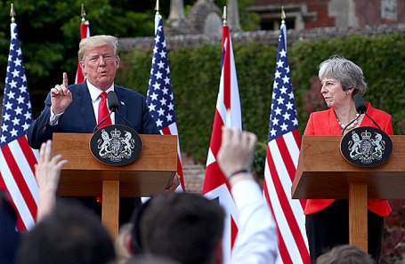 Дональд Трамп и Тереза Мэй.