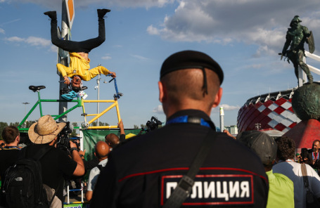 Болельщики в Москве во время ЧМ по футболу.