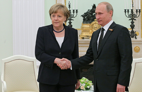 Владимир Путин и Ангела Меркель.