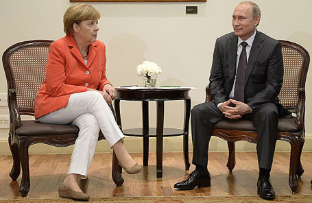 Владимир Путин и Ангела Меркель.