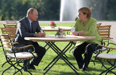 Владимир Путин и Ангела Меркель.