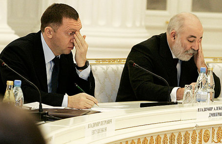Олег Дерипаска и Виктор Вексельберг (слева направо).