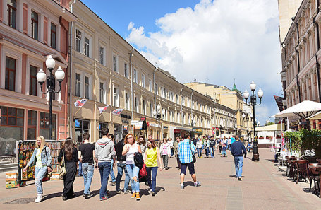 Старый Арбат в Москве.