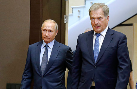 Владимир Путин и Саули Ниинисте.