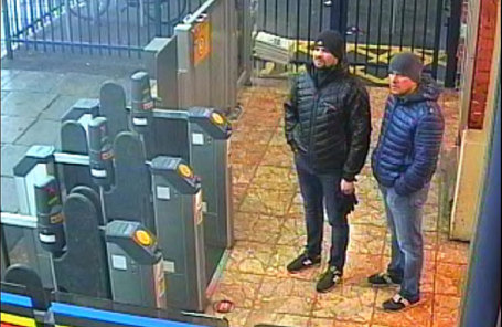Подозреваемые по делу Скрипалей Александр Петров и Руслан Боширов.