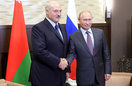 Владимир Путин и Александр Лукашенко.