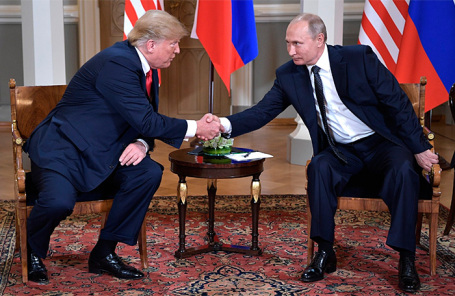 Дональд Трамп и Владимир Путин.