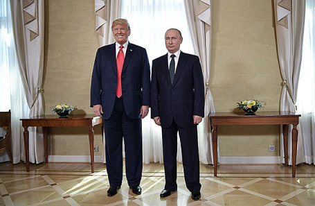 Дональд Трамп и Владимир Путин.