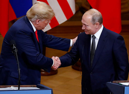 Дональд Трамп и Владимир Путин.