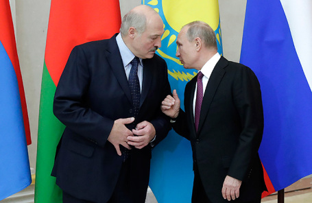 Александр Лукашенко и Владимир Путин.