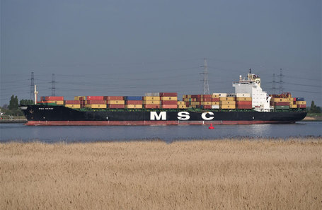 Судно MSC Mandy, на котором взяли в плен российских моряков.