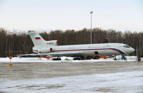 Самолет Ту-154 Минобороны РФ, потерпевший крушение у побережья Сочи.