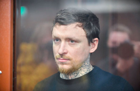 Футболист Павел Мамаев на рассмотрении ходатайства следствия о продлении ареста в Тверском суде, 6 февраля 2019 года.