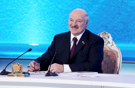 Александр Лукашенко на пресс-конференции в Минске.