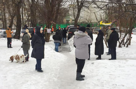 Митинг в Останскинском районе, 5 марта 2019 года.