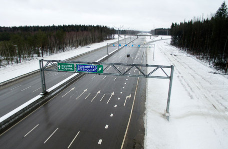 Участок платной дороги М-11 Москва — Санкт-Петербург.