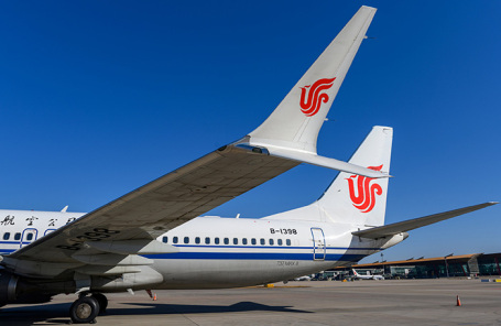 Boeing 737 MAX 8 авиакомпании Air China в аэропорту в Пекине.