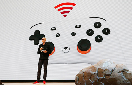 Вице-президент Google Фил Харрисон на презентации игровой платформы Stadia в Сан-Франциско.