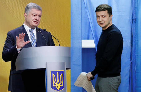 Петр Порошенко. Владимир Зеленский.