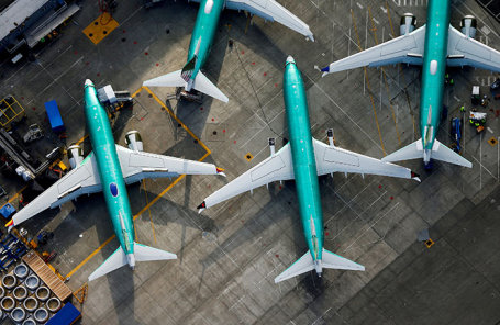 Самолеты Boeing 737 MAX на заводе в Рентоне, Вашингтон, США.