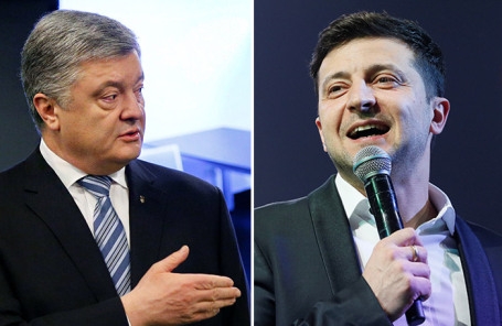 Петр Порошенко. Владимир Зеленский.