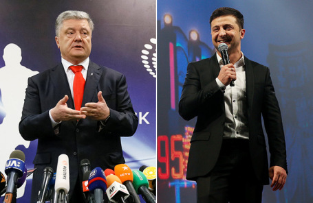 Петр Порошенко. Владимир Зеленский.