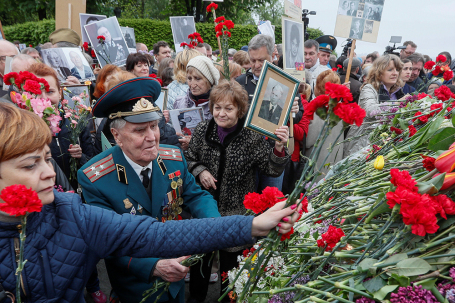 Празднование Дня Победы в Киеве, Украина, 9 мая 2019 года.