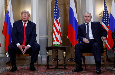 Дональд Трамп и Владимир Путин.