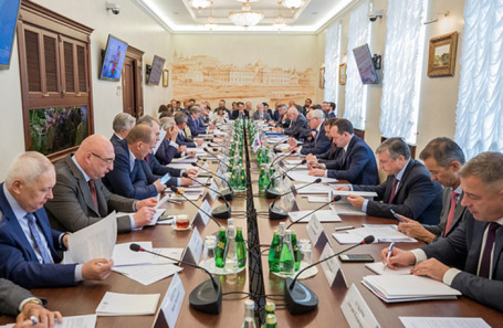 Заседание Бюро Правления Российского союза промышленников и предпринимателей.
