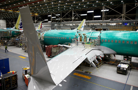 Boeing 737 Max на заводе в Рентоне. США.