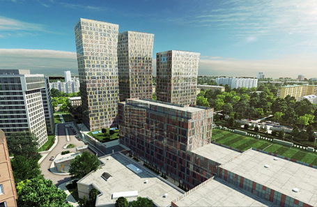 Макет жилого комплекса Sky House.