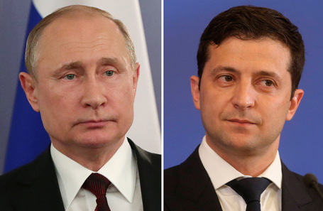 Владимир Путин и Владимир Зеленский.