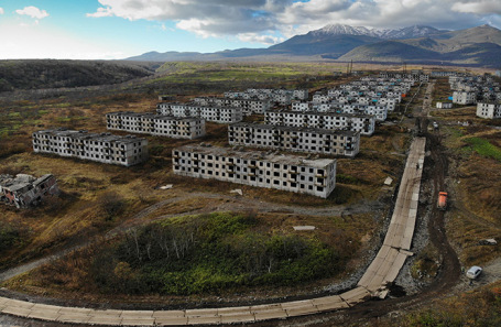 Остров Итуруп в Сахалинской области.
