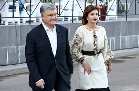 Петр Порошенко с супругой Мариной.