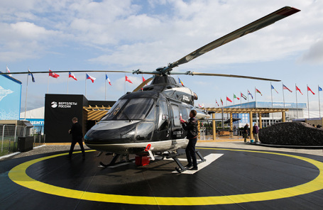 Вертолет «Ансат» с салоном повышенной комфортности, выполненным в стилистике бренда Aurus.