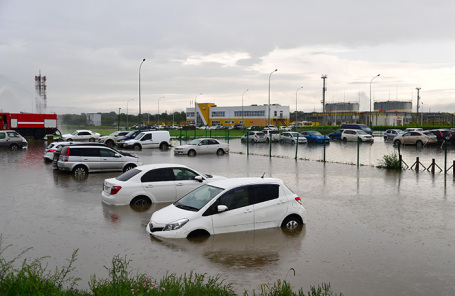 Подтопление в районе аэропорта Владовостока.