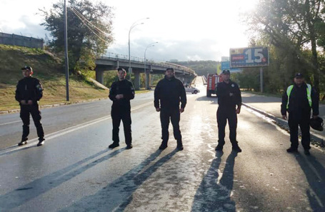 Обстановка на месте происшествия.