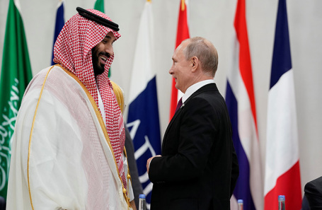 Владимир Путин и Мохаммед бин Салман.