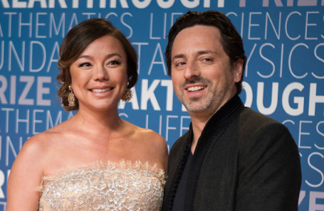 Николь Шанахан и Сергей Брин.