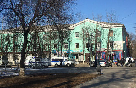 Здание Амурского колледжа строительства и коммунального хозяйства, где студент во время учебного занятия открыл стрельбу.