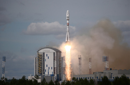 Пуск ракеты на космодроме Восточный.