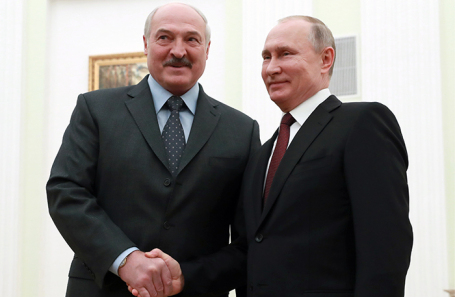 Владимир Путин и Александр Лукашенко.