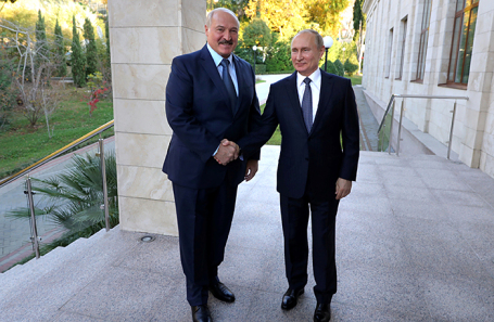 Александр Лукашенко и Владимир Путин.