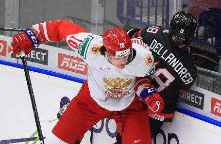 Финальный матч молодежного чемпионата мира по хоккею.