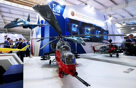 Стенд компании «Рособоронэкспорт» на международной выставке военной и авиационно-космической техники. Архивное фото.