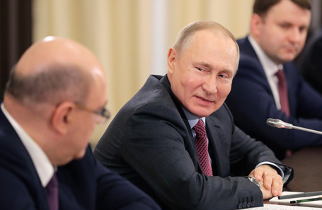 Владимир Путин на встрече с инвесторами в Ново-Огареве.