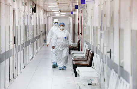 Филатовская больница, перепрофилированная для приема пациентов с коронавирусом.