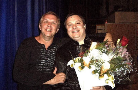 Владимир Бойко (на фото слева) вместе с продюсером «Ласкового мая» Андреем Разиным.