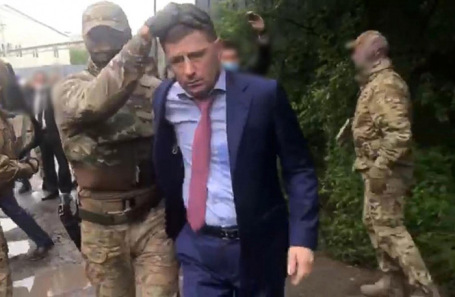Сергей Фургал во время задержания.