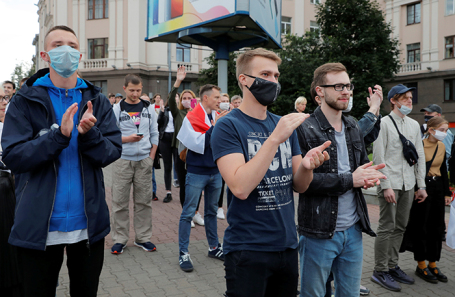Акция протеста в Минске.